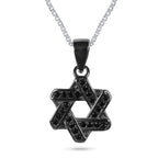 שרשרת כסף מגן דוד קטן מעוצב