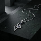 שרשרת כסף 925  תליון מפת ישראל עם מגן דוד משובץ