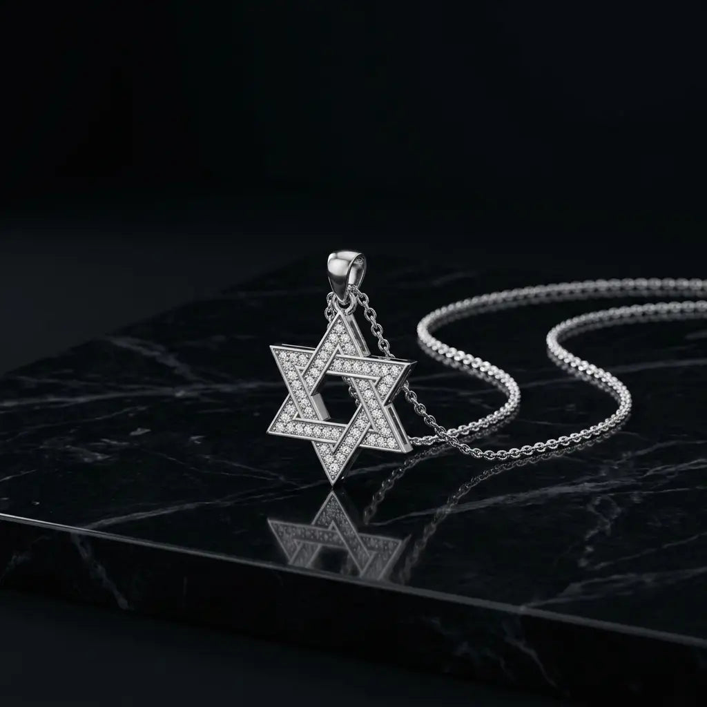 שרשרת מגן דוד משולב