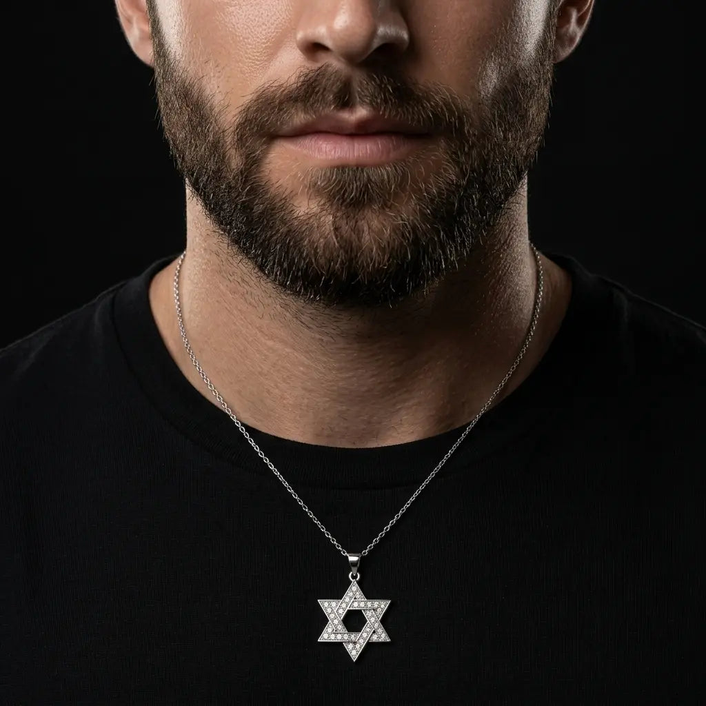 שרשרת מגן דוד משולב