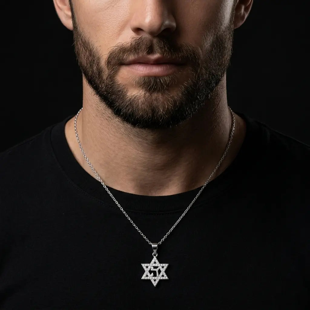 שרשרת מגן דוד ה לבן
