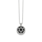 שרשרת כסף 925 עם תליון מגן דוד בעיצוב מודרני