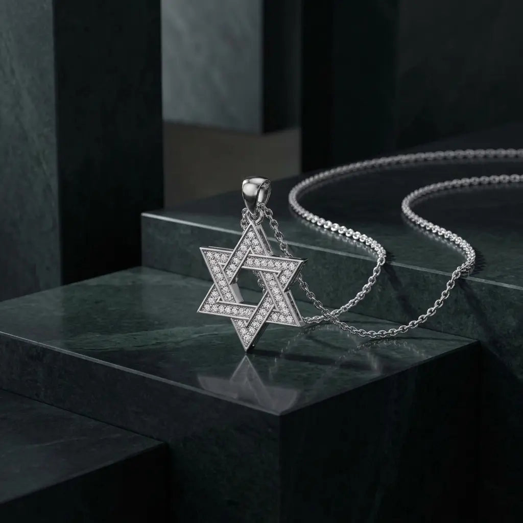 שרשרת מגן דוד משולב