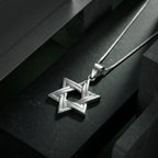 שרשרת כסף מגן דוד מעוצב