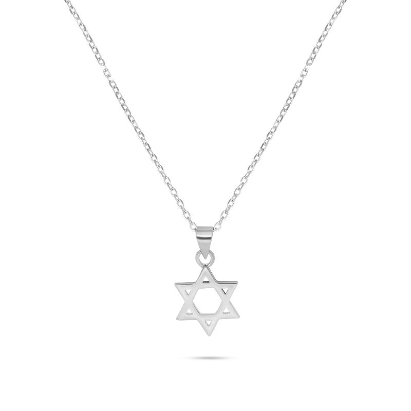 שרשרת כסף מגן דוד קטן