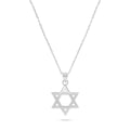 שרשרת כסף מגן דוד גדול