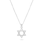 שרשרת כסף מגן דוד גדול